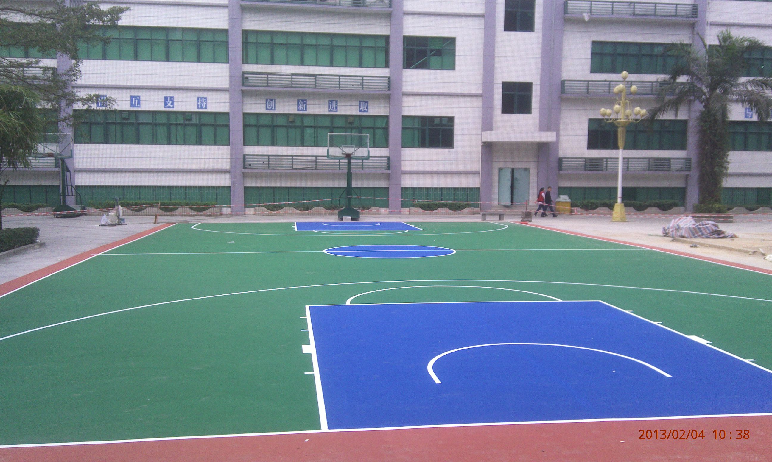 我司利金城環(huán)氧地坪漆及PVC工程順利完工